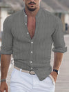 Feiner herren kurzarmhemd mit button-down-kragen