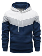 Herren Hoodie mit Blockfarbe - Stylisch & Lässig Freizeitlook