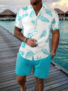 2-teilige herren hemd und shorts kombi – stilvolle strandmode für den sommer