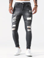 Taillierte slim-fit jeans - männer denim hosen für einen stilvollen look