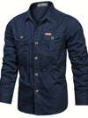 Männer freizeitoberhemd – robuster outdoor-look – leichtes langarm-button-up für den alltag