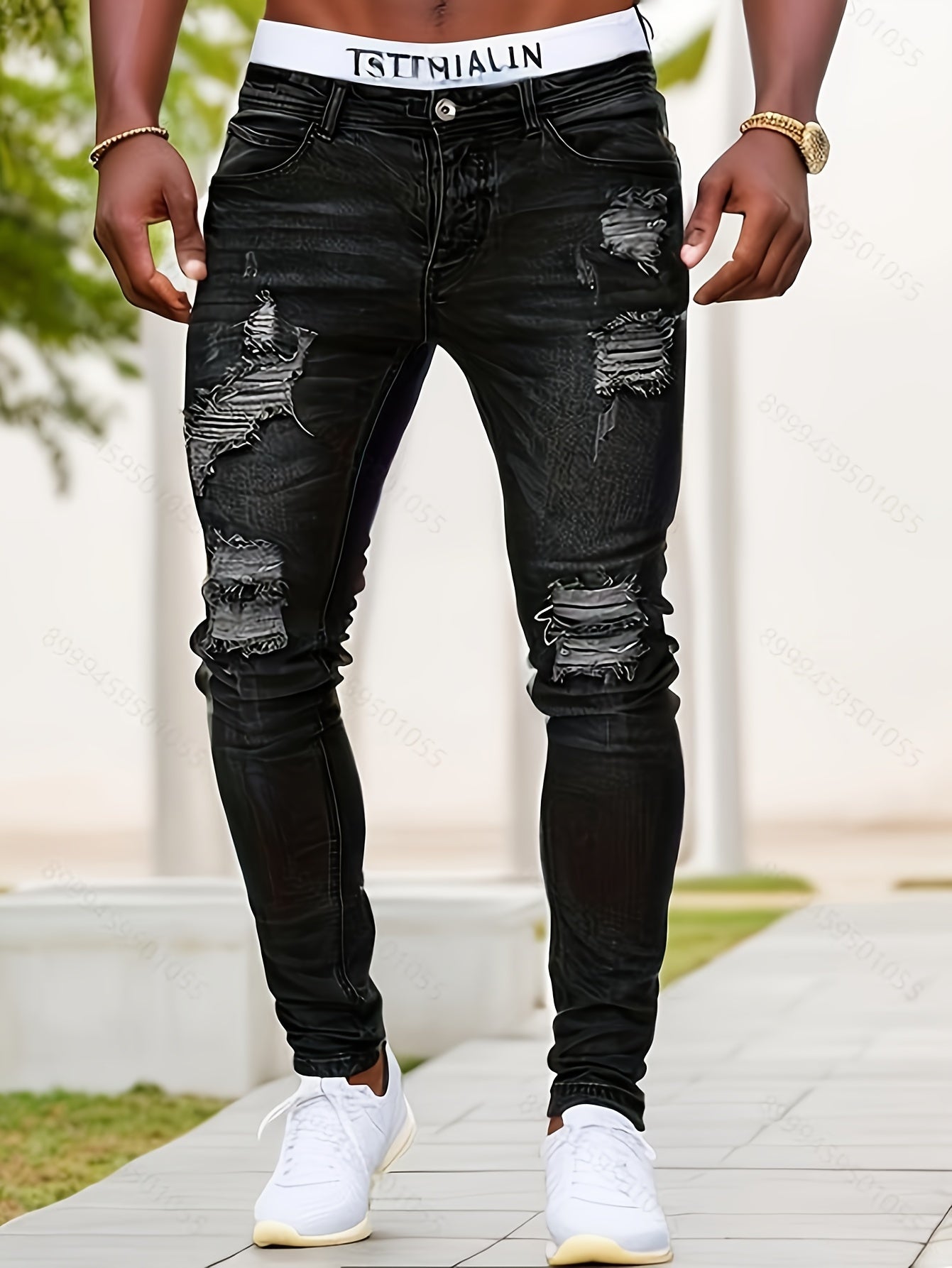 Taillierte slim-fit jeans - männer denim hosen für einen stilvollen look