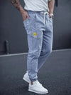 Männers taperte jogger jeans mit zugband - lässige, lockere denim-hose
