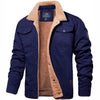 Männer winterjacke robuste sherpa futterjacke - stylische outdoorjacke mit brusttaschen