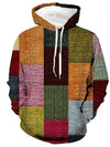 Männers hoodie im patchwork-design - stylische winterkleidung für jeden tag