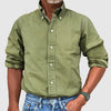 Langarm klassiker hemd - lässiges button-down hemd für männer