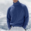 Männer pulli aus luxuriösem wollmix mit hohem kragen – lässig und outdoor geeignet für kühle tage