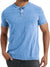 Männer denim henley t-shirt – lässiger freizeitstyle für jeden tag