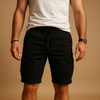 Leichte herren cargo shorts für freizeit - elastischer bund mit taschen für den alltag