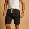 Leichte herren cargo shorts für freizeit - elastischer bund mit taschen für den alltag