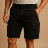 Herren cargo shorts mit funktionalem design für lässige anlässe - strapazierfähige baumwollmischung mit entspannter passform und mehreren taschen