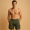 Herren cargo shorts mit funktionalem design für lässige anlässe - strapazierfähige baumwollmischung mit entspannter passform und mehreren taschen