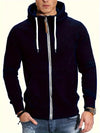 Männer zip-hoodie mit reissverschluss – modisches freizeitoberteil für entspannte tage
