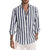 Chice gestreifte hemd - moderner casual-look für männer