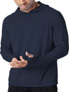 Leichtgewichtiger uv-schutz hoodie für männer - langarm upf 50+ für outdoor-aktivitäten