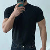 Fitted t-shirt - männer schnell-trocknendes tailliertes oberteil