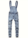 Hellblaue denim-overall – stylische casual-dungarees für männer