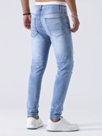 Taillierte slim-fit jeans - männer denim hosen für einen stilvollen look