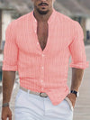 Feiner herren kurzarmhemd mit button-down-kragen