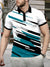 Männers polo-shirt - zeitgemässes grafik-top für den alltag