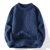 Strickpullover für männer - vintage stil mit strukturiertem design