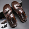 Männerschuhe aus leder mit riemen-design für lässige sommerausflüge - hochwertige offene sandalen