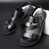 Männerschuhe aus leder mit riemen-design für lässige sommerausflüge - hochwertige offene sandalen