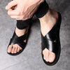 Männer leder flip-flops – stilvolle sommer-schlappen für lässige anlässe