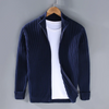 Herren rippcardigan - anspruchsvolle, leichte strickmode