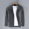 Herren rippcardigan - anspruchsvolle, leichte strickmode