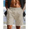 Männer leinen shorts – stilvolle freizeitstrandkleidung für outdoor-aktivitäten