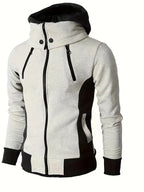 Männer Zip-up Hoodie - Moderne Casual Langarmjacke Alltag