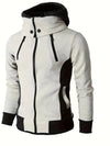 Männers zip-up casual hoodie - moderner langarm jacke für den alltag
