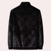 Männer faux-fur jacke - stylisches winter-outfit in schwarz für lässige oder elegante anlässe