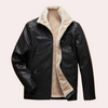 Männer lederjacke mit kunstfell-futter – stylische übergangsjacke für alle jahreszeiten