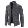 Männers zip-up cardigan – moderne strickmode für frischere tage