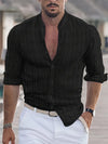 Feiner herren kurzarmhemd mit button-down-kragen