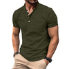 Männer henley t-shirt - luftiger baumwollmix für lässige alltagslooks