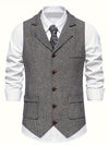 Herren herringbone-weste - raffinierte, massgeschneiderte weste