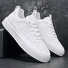 Männliche freizeit sneakers mit stylischem lochdesign - schicke schnürschuhe für den alltag