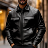 Schmal gschnitte läderjacke für herrä – hochwertiger klassischer stil