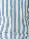 Männliches stilvolles blaues sommerhemd mit streifen – leichtes hemd zum chillen