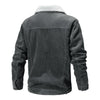 Männer cordjacke mit sherpa-futter - warme winterjacke für lässige anlässe