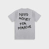 Marlon - männer retro 'geld für porsche' baumwoll-t-shirt