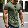 Tailorierte henley shirt - modisches freizeitoberteil für männer