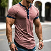 Tailorierte henley shirt - modisches freizeitoberteil für männer
