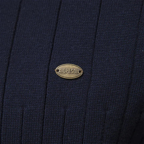 Ashton - männer’s ribbel zip-pullover für modische gemütlichkeit