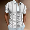 Männer kurzarm strickpolo - lässiger sommer-look für gesellige anlässe