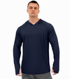Leichtgewichtiger uv-schutz hoodie für männer - langarm upf 50+ für outdoor-aktivitäten