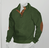 Männerstrickpullover mit ellbogenpatches - lässige, modische strickbekleidung für den alltag